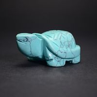 Фигурка Черепахи 45 мм из говлита голубого (имитация)